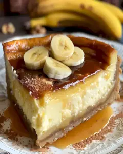 Bananen-Crème-Brûlée-Käsekuchen