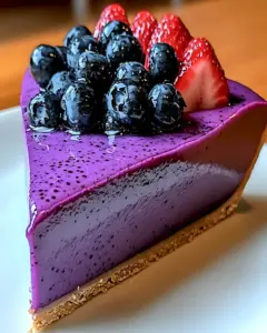 Blaubeer Chia Kuchen Vegan Ohne Backen