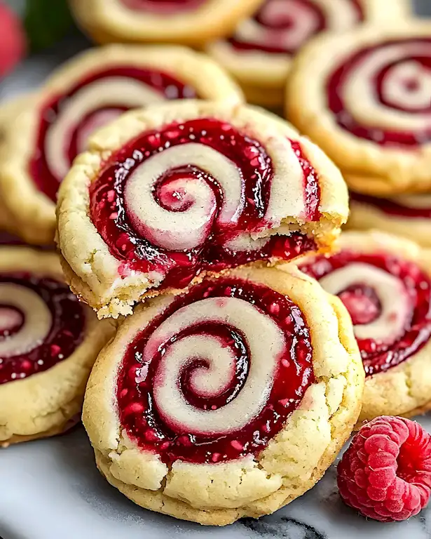 Himbeer Shortbread Wirbel Kekse Rezept