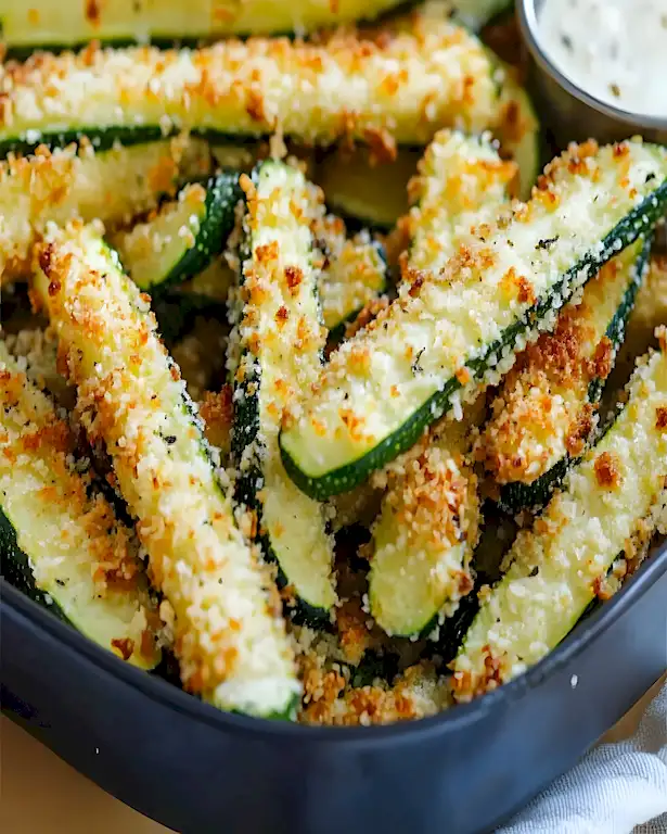 Parmesan Zucchini Pommes - Knusprig & Lecker