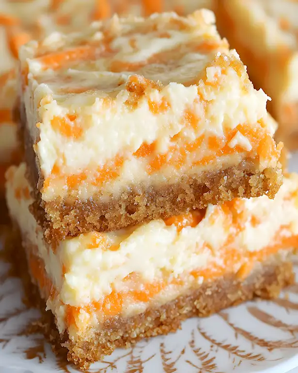 Einfache Karotten Käsekuchen Riegel