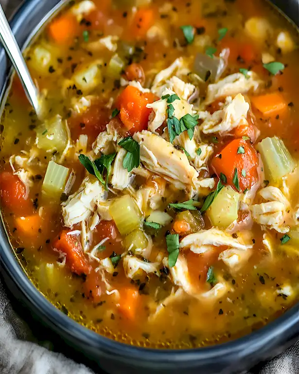 Einfache scharfe italienische Hühnersuppe 2 Einfache scharfe italienische Hühnersuppe
