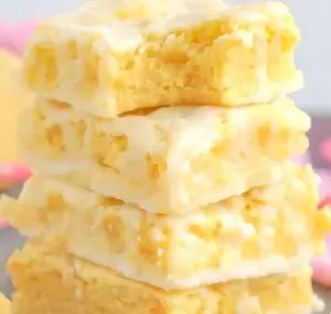 Zitronen Frischkäse Brownies Bars Rezept