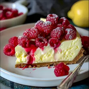Zitronen Himbeer Käsekuchen Rezept