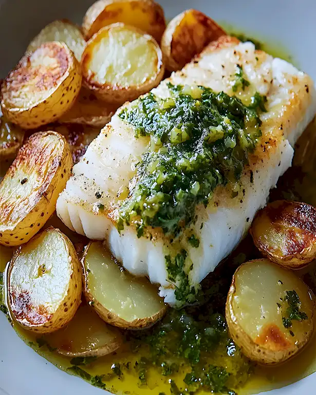 Baskischer Kabeljau mit Salsa Verde 2 Baskischer Kabeljau mit Salsa Verde
