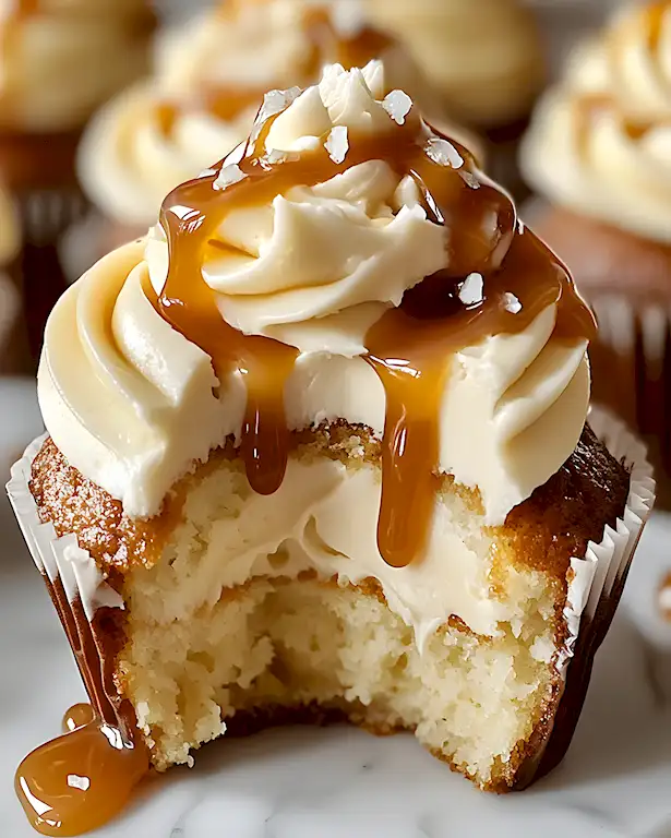 Cremige Karamell Frischkäse Cupcakes Rezept 2 Cremige Karamell Frischkäse Cupcakes Rezept
