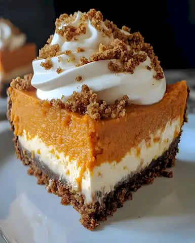Cremige Süßkartoffel Käsekuchen Torte mit Gewürzen