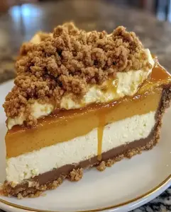 Cremiger Kürbis-Käsekuchen mit Pekannuss-Streuseln