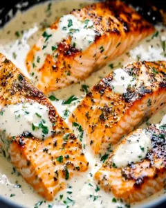 Cremiger Lachs mit Zitronen-Knoblauch-Sahnesauce 3 Cremiger Lachs mit Zitronen-Knoblauch-Sahnesauce