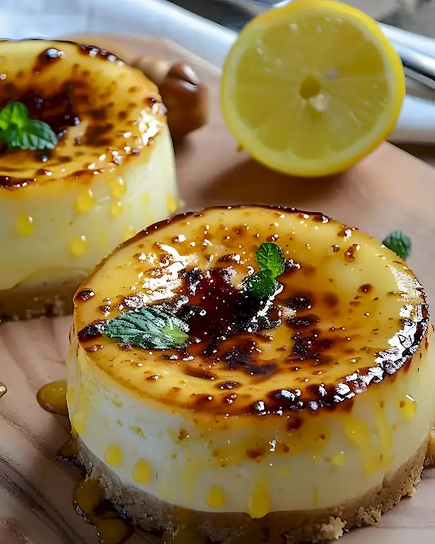 Einfache Mini Zitronen Käsekuchen Brûlée Rezept 2 Einfache Mini Zitronen Käsekuchen Brûlée Rezept
