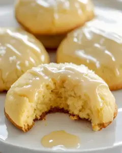 Fluffige Zitronen-Kekse mit spritziger Glasur 6 Fluffige Zitronen-Kekse mit spritziger Glasur