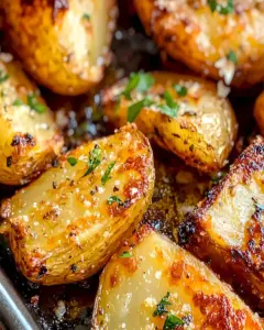 Geröstete Kartoffeln mit Knoblauch und Parmesan 6 Geröstete Kartoffeln mit Knoblauch und Parmesan