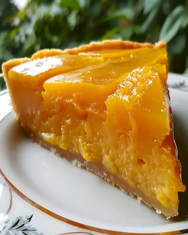 Herbstlicher Kürbiskuchen mit Kondensmilch