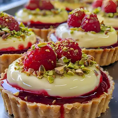 Himbeer-Weiße Schokolade Törtchen Rezept 4 Himbeer-Weiße Schokolade Törtchen Rezept