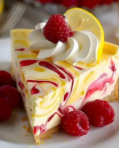 Himbeer-Zitronen-Swirl Käsekuchen: Cremig & Fruchtig 2 Himbeer-Zitronen-Swirl Käsekuchen: Cremig & Fruchtig