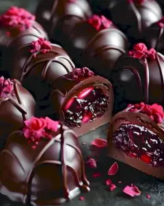 Himmlische Kirsch-Schoko-Pralinen einfach selber machen 9 Himmlische Kirsch-Schoko-Pralinen einfach selber machen