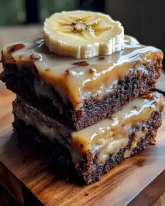 Köstliche Bananen-Karamell Brownies 4 Köstliche Bananen-Karamell Brownies