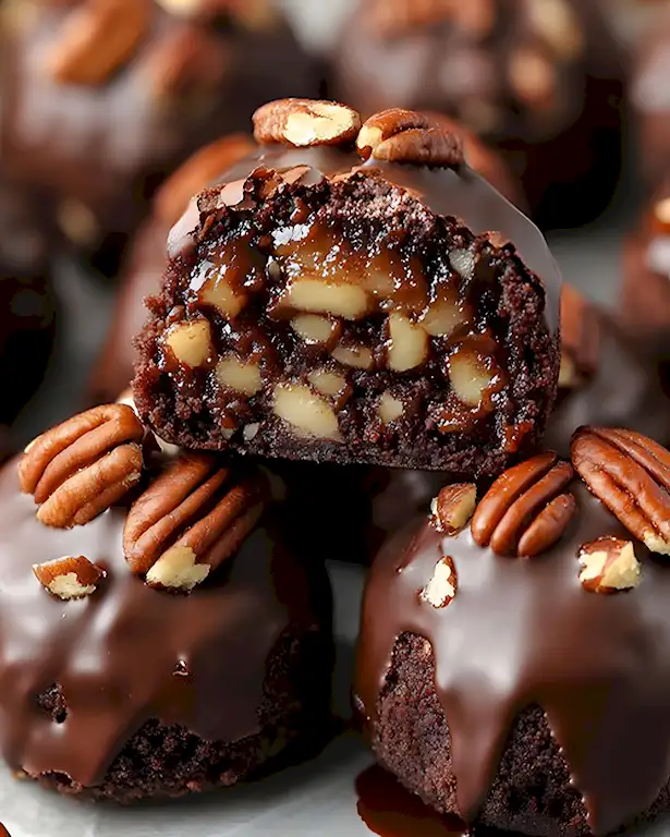 Köstliche Brownie Bombs mit Pekannuss-Füllung 2 Köstliche Brownie Bombs mit Pekannuss-Füllung