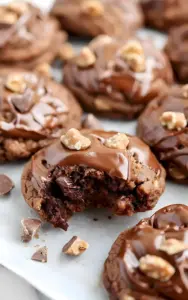 Saftige Schoko-Cookies mit Schokoguss 4 Saftige Schoko-Cookies mit Schokoguss