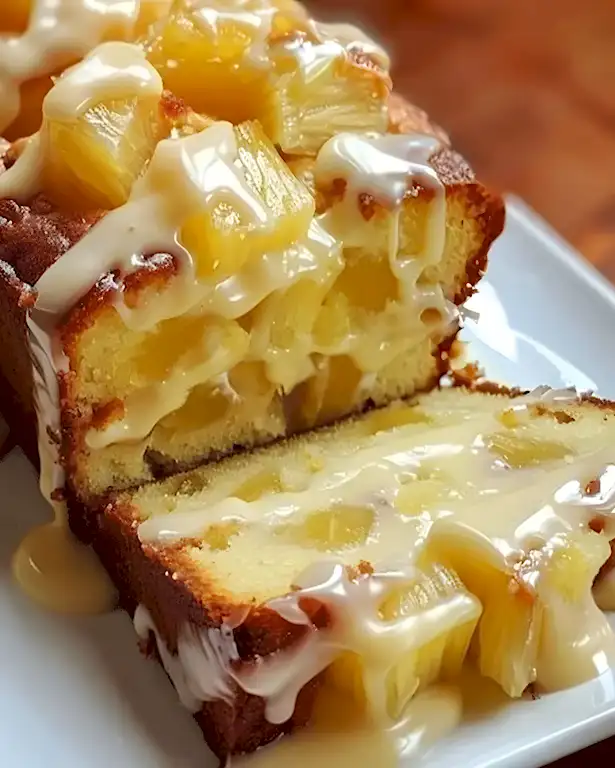 Saftiger Ananas Kuchen mit himmlischer Glasur 2 Saftiger Ananas Kuchen mit himmlischer Glasur