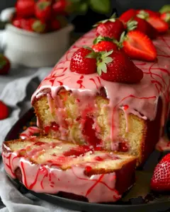 Saftiger Erdbeer-Kastenkuchen mit frischem Guss 10 Saftiger Erdbeer-Kastenkuchen mit frischem Guss