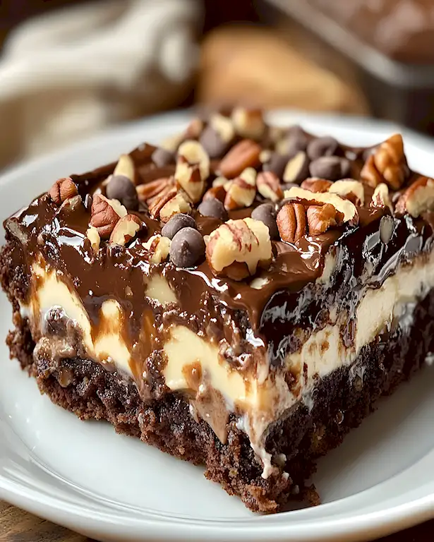 Saftiger Schoko-Pekan Kuchen nach US-Art 2 Saftiger Schoko-Pekan Kuchen nach US-Art