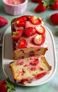 Saftiges Erdbeerbrot mit fruchtigem Zuckerguss 4 Saftiges Erdbeerbrot mit fruchtigem Zuckerguss