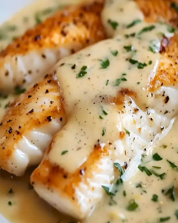 Schnelles und elegantes Fischgericht mit Weißweinsoße