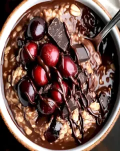 Schoko Kirsch Frühstücksgenuss über Nacht 1 Schoko Kirsch Frühstücksgenuss über Nacht