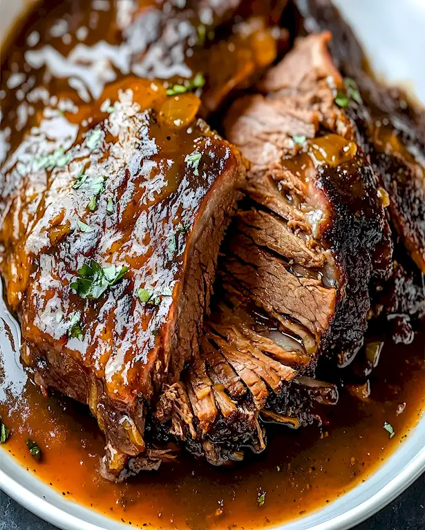 Zarte Rinderbrust aus dem Slow Cooker