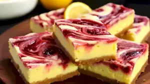 Zitronen-Himbeer-Käsekuchen-Schnitten 6 Zitronen-Himbeer-Käsekuchen-Schnitten