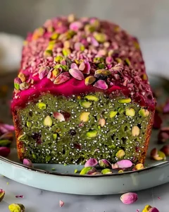 Aromatischer Pistazien Kardamom Rosen Kuchen