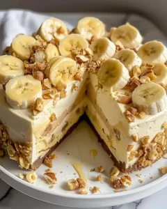 Bananenpudding Crunch Käsekuchen: Ein Genuss für Alle 2 Bananenpudding Crunch Käsekuchen: Ein Genuss für Alle