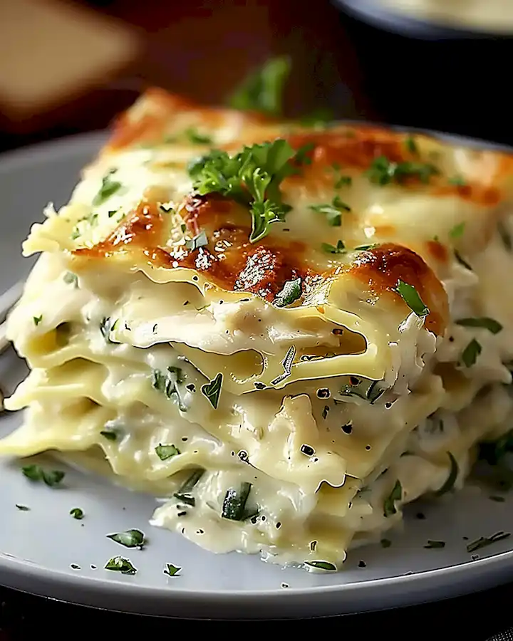 Cremige Hähnchen Alfredo Lasagne für die ganze Familie 2 Cremige Hähnchen Alfredo Lasagne für die ganze Familie