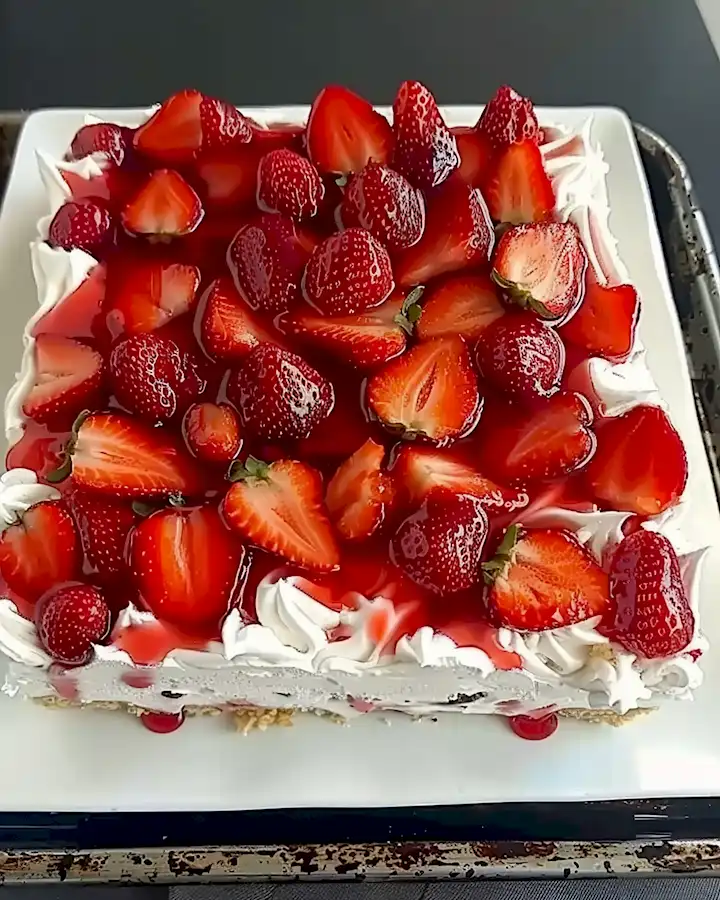 Erdbeer-Frischkäse Kühlschranktorte Ein Sommergenuss 2 Erdbeer-Frischkäse Kühlschranktorte Ein Sommergenuss