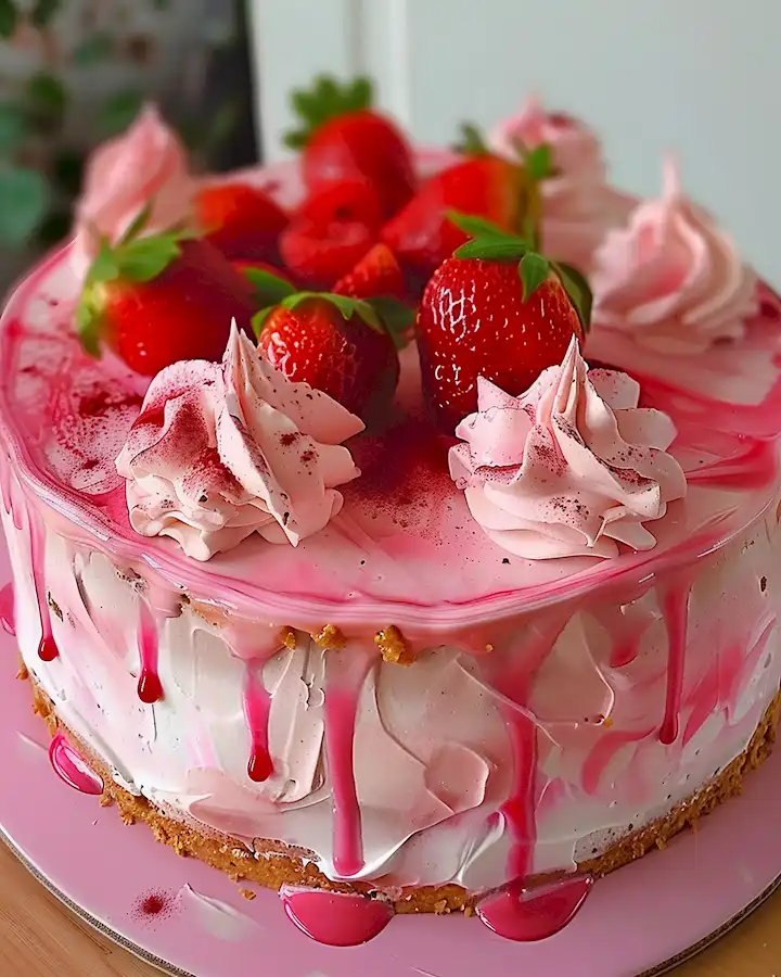 Erdbeer-Käsekuchen: Himmlisch rosa Genuss 2 Erdbeer-Käsekuchen: Himmlisch rosa Genuss