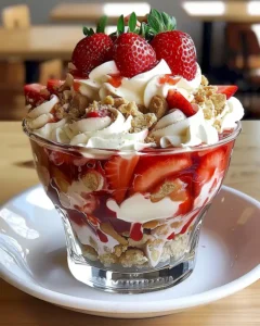 Erdbeer Trifle: Fruchtiges Schichtdessert mit Sahne 10 Erdbeer Trifle: Fruchtiges Schichtdessert mit Sahne