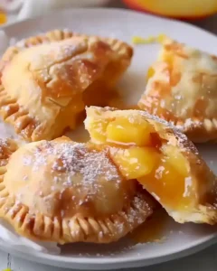 Frittierte Apfel- oder Pfirsich-Taschen: Süße Köstlichkeit