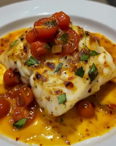 Kabeljau in Zitronen-Tomaten-Buttersoße 4 Kabeljau in Zitronen-Tomaten-Buttersoße