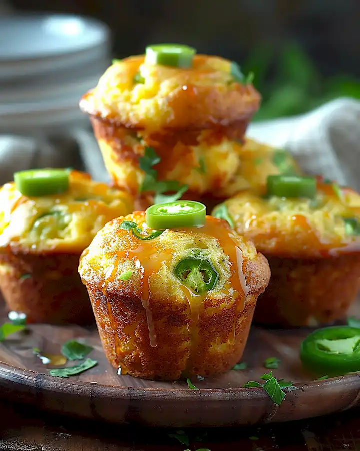 Pikante Maisbrot Muffins mit Honig-Limetten-Glasur 2 Pikante Maisbrot Muffins mit Honig-Limetten-Glasur