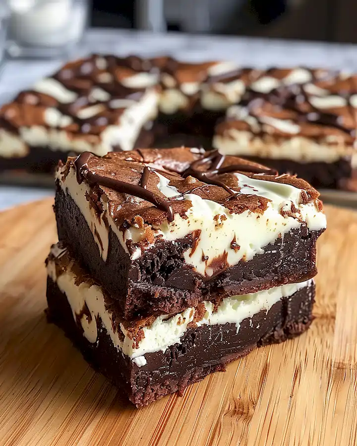 Schokoladen Brownies mit Frischkäse: Ein Genuss! 2 Schokoladen Brownies mit Frischkäse: Ein Genuss!