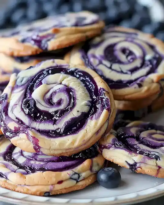 Blaubeer-Wirbel Kekse Rezept Einfach Selbstgemacht 2 Blaubeer-Wirbel Kekse Rezept Einfach Selbstgemacht