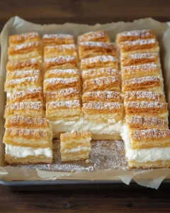Butterkekskuchen ohne Backen mit Vanillecreme 3 Butterkekskuchen ohne Backen mit Vanillecreme