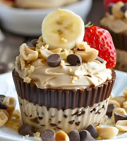 Erdnussbutter-Bananen-Cups Gefroren Genießen Leckeres Rezept 2 Erdnussbutter-Bananen-Cups Gefroren Genießen Leckeres Rezept