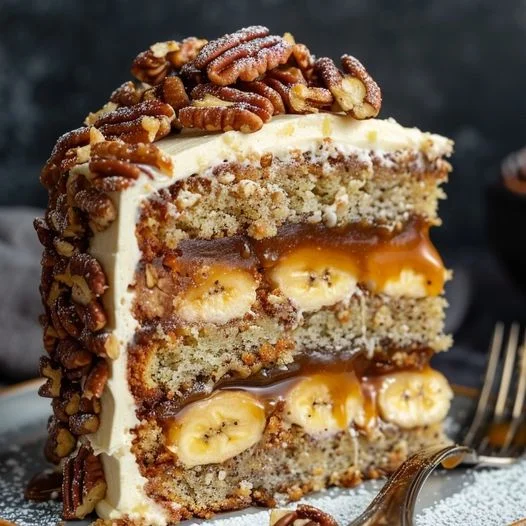 Bananen-Pekan-Karamell-Torte: Köstliches Rezept für Genießer 2 Bananen-Pekan-Karamell-Torte: Köstliches Rezept für Genießer