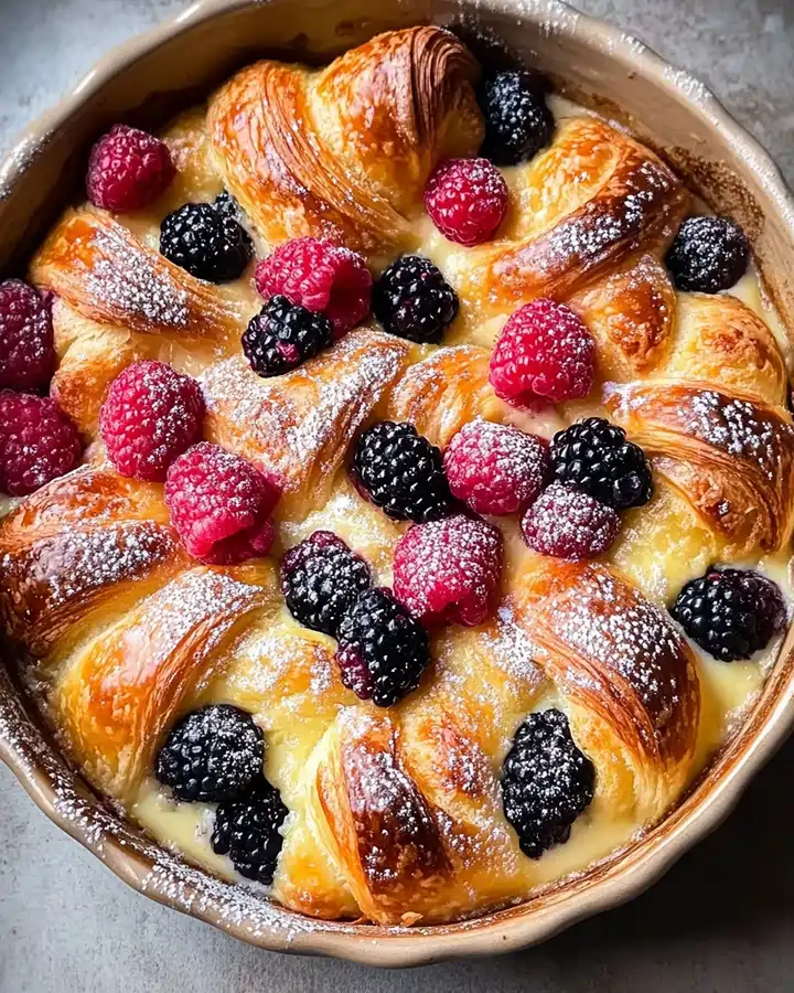 Beeren Croissant Auflauf Einfach Lecker Zum Frühstück 2 Beeren Croissant Auflauf Einfach Lecker Zum Frühstück