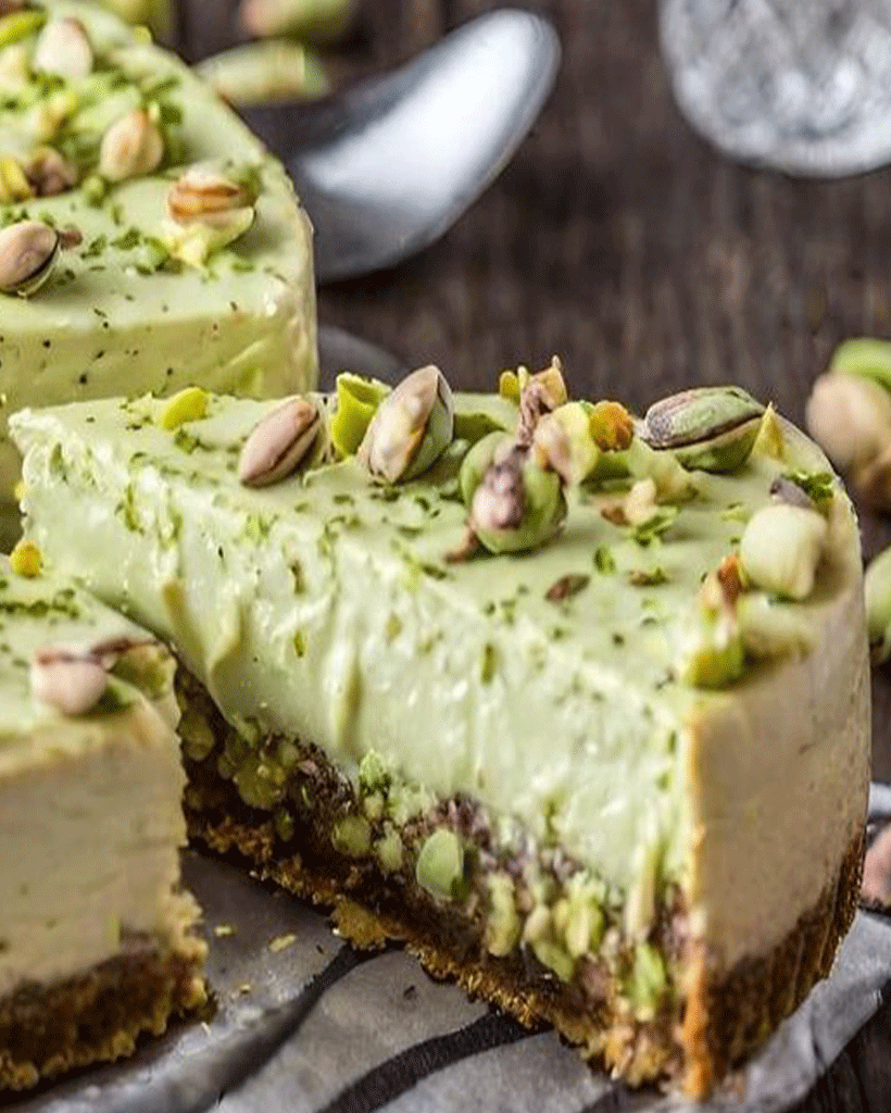 Cremiger Pistazien Käsekuchen Nussiger Traum 2 Cremiger Pistazien Käsekuchen Nussiger Traum