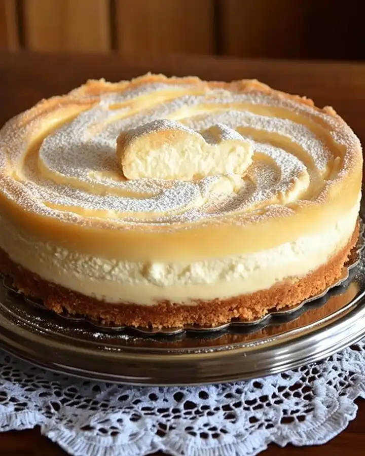 Cremiger Quark Schneekuchen mit Vanillepudding – Omas Rezept 2 Cremiger Quark Schneekuchen mit Vanillepudding – Omas Rezept
