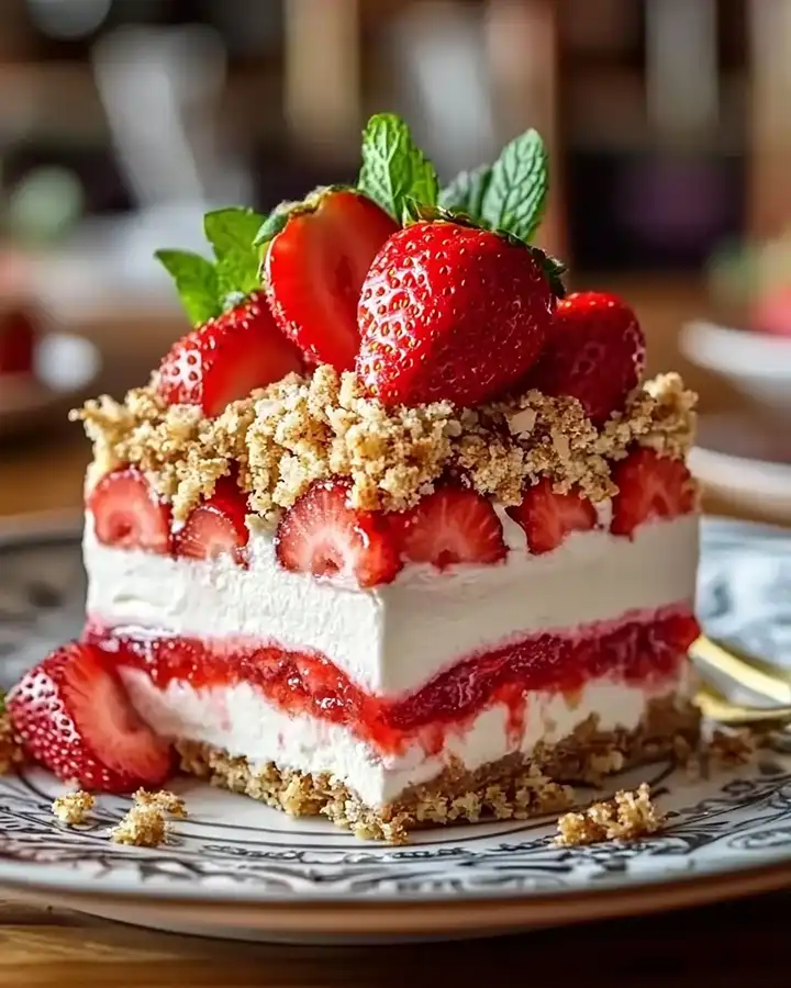 Erdbeer Cheesecake Lasagne Einfach Lecker Sommerlich 2 Erdbeer Cheesecake Lasagne Einfach Lecker Sommerlich
