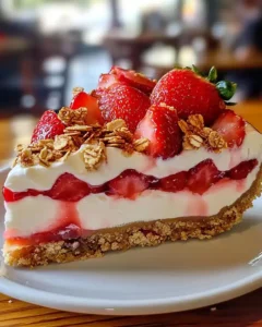 Erdbeer Knusper Käsekuchen ohne Backen